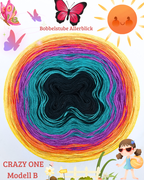 Bobbel des Monats April 2026 " CRAZY ONE " 5 Farben